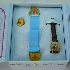 Disney Sleeping Beauty watch, pin, bookmark set